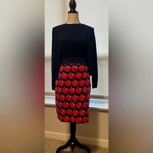 Maeve by Anthropologie Apple Knit Pencil Skirt Small Petite HOLIDAY SALE